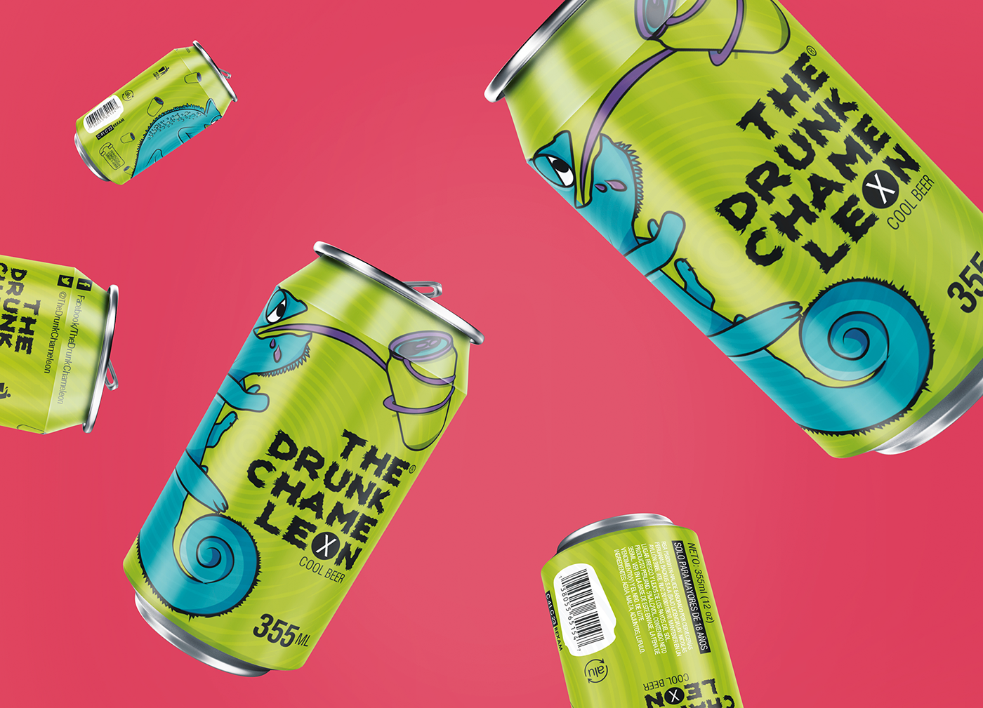 醉變色龍-清涼啤酒包裝設計
