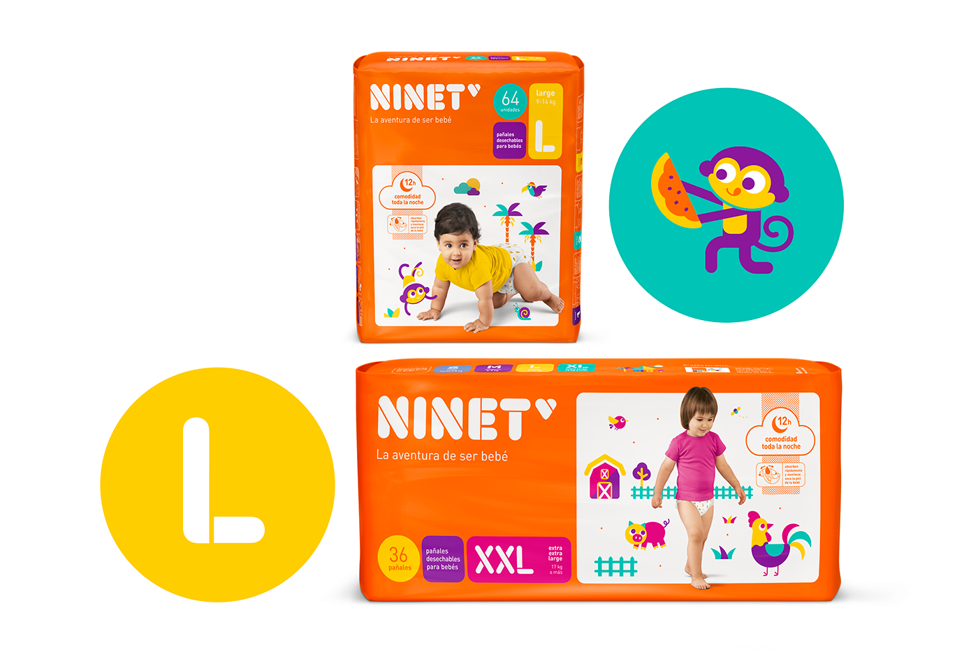 大冒險式嬰兒用品品牌包裝設(shè)計，不一樣的紙尿褲設(shè)計