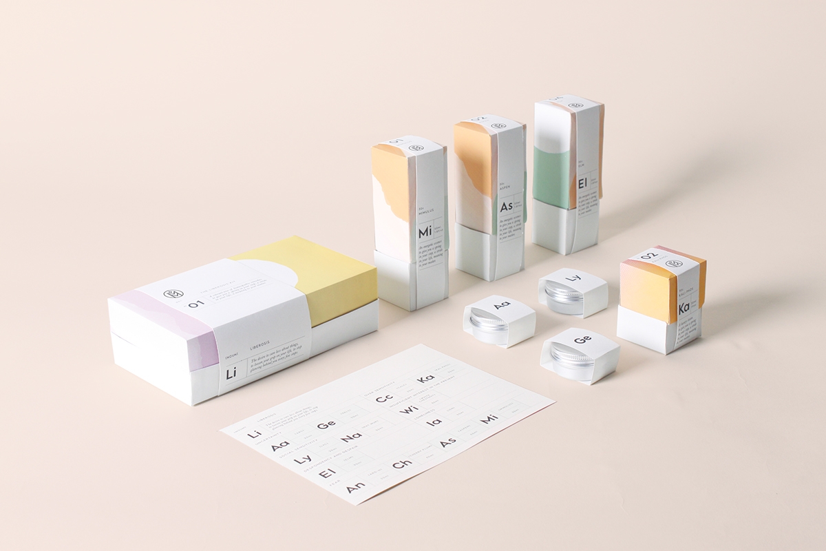 植物順勢療法，全新護理醫藥包裝設計