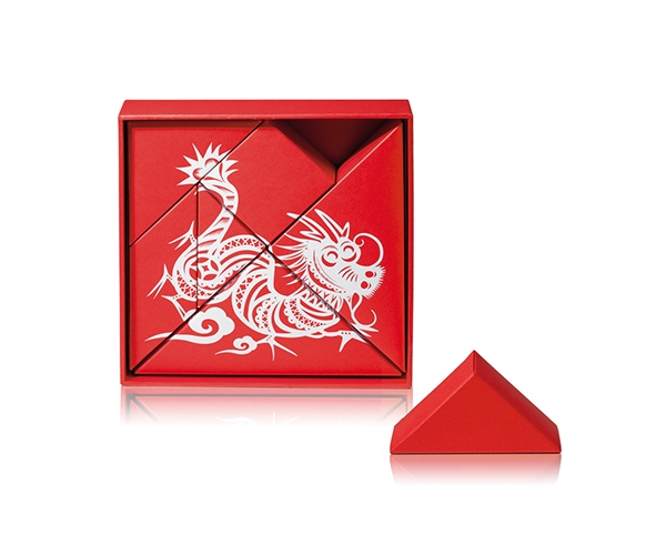 春節(jié)禮品盒包裝設(shè)計(jì)，新年七巧板的妙用