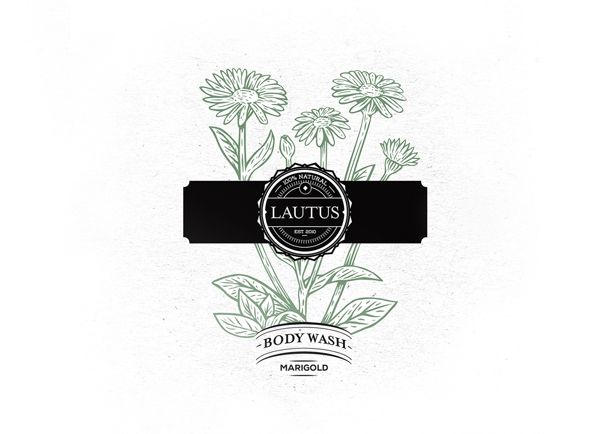 化妝品護(hù)膚產(chǎn)品包裝設(shè)計— 百分之百天然手工皂，沐浴露和洗滌液品牌包裝設(shè)計