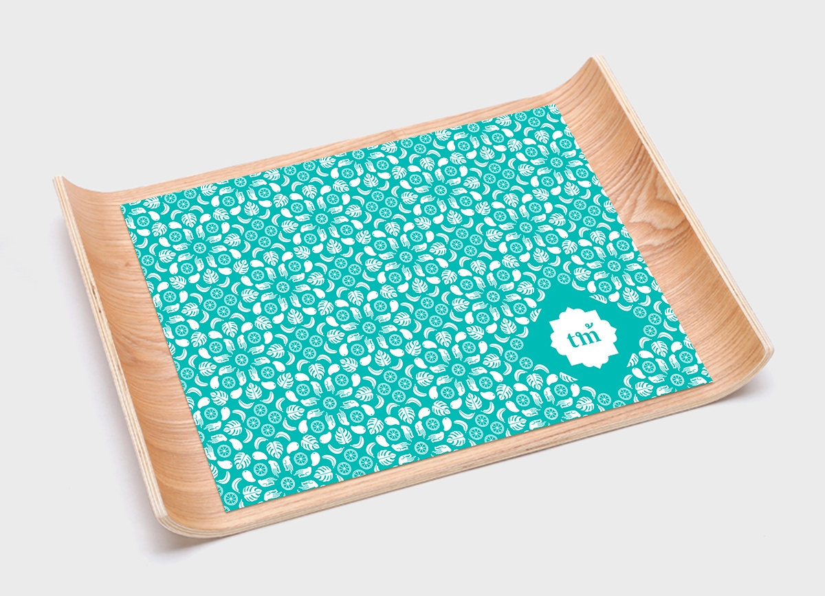 泰國快餐店的品牌設計，標志設計和包裝設計