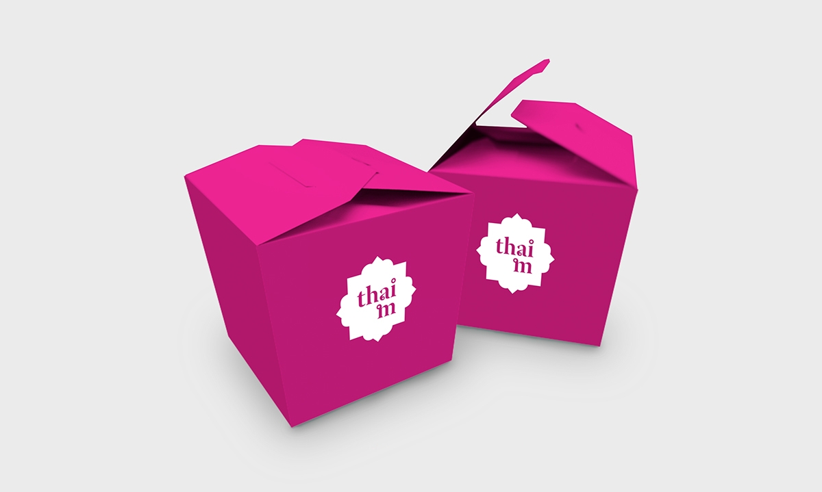 泰國快餐店的品牌設計，標志設計和包裝設計