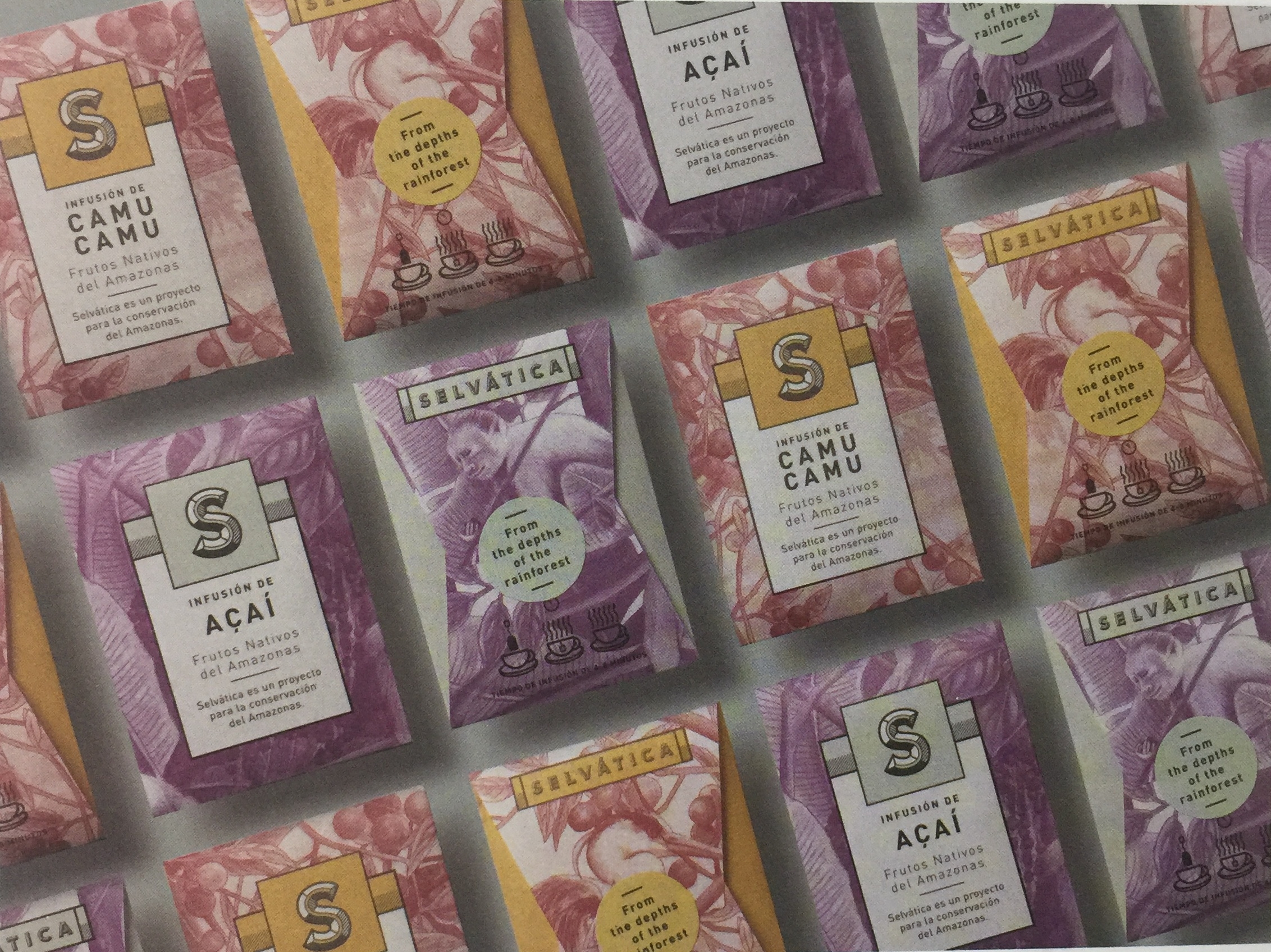 來自熱帶雨林的果茶飲品包裝設(shè)計