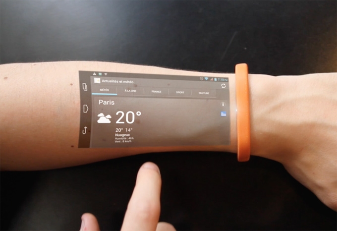 直接在手臂上玩手機？|科技產品設計