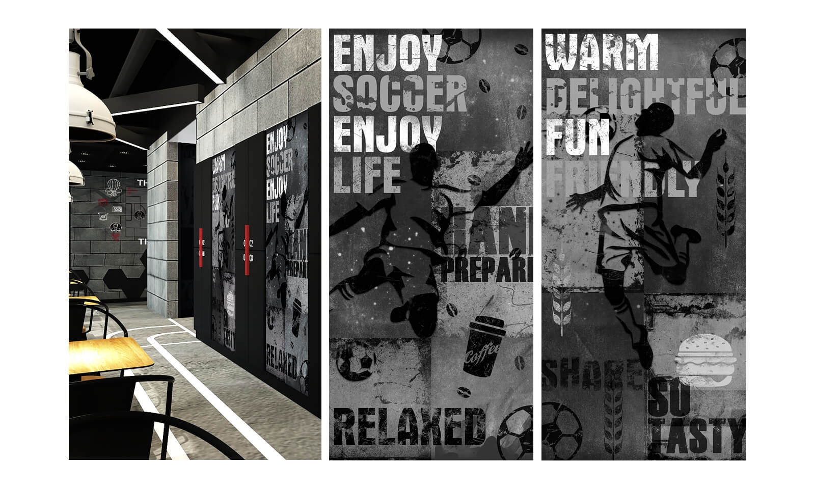 經常去肯德基，卻沒有發現墻上的小巧思|壁畫插畫設計